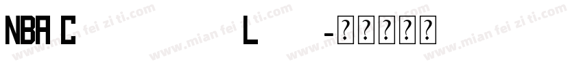 NBA Condensed Light字体转换